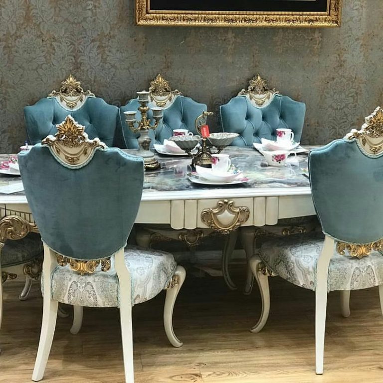 مبل کلاسیک و میز غذاخوری مدل ارس